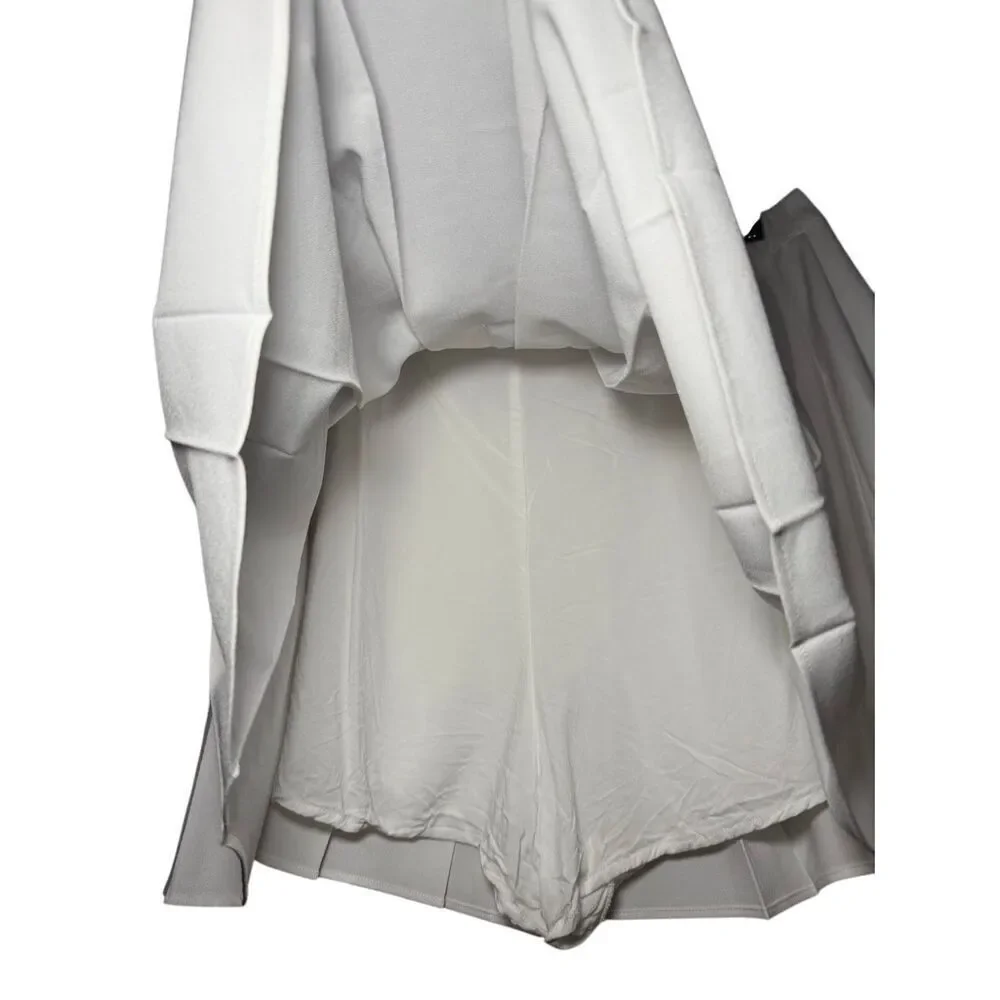 Abercrombie & Fitch pleated white skort Large - Picture 2 of 6